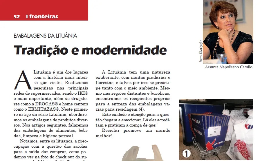 Capa: Tradição e modernidade
