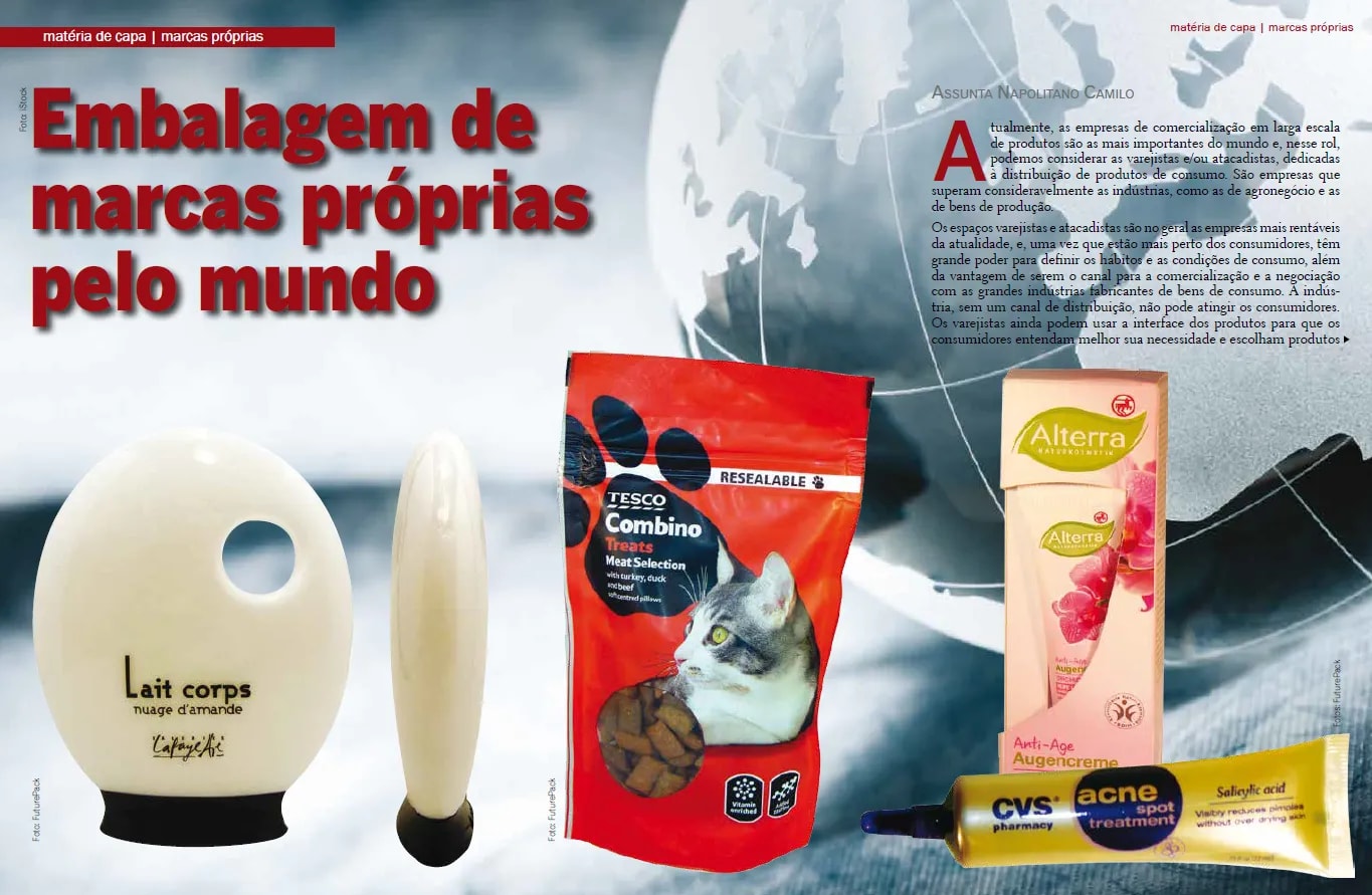 Capa: Embalagem de marcas próprias pelo mundo