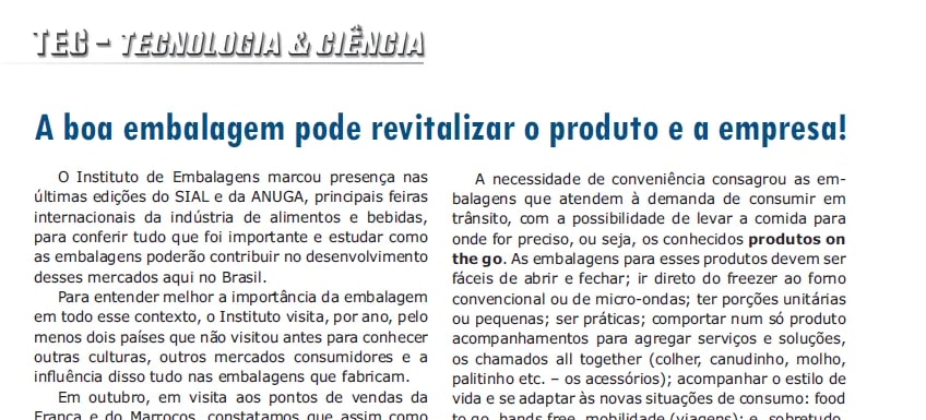 Capa: A boa embalagem pode revitalizar o produto e a empresa!