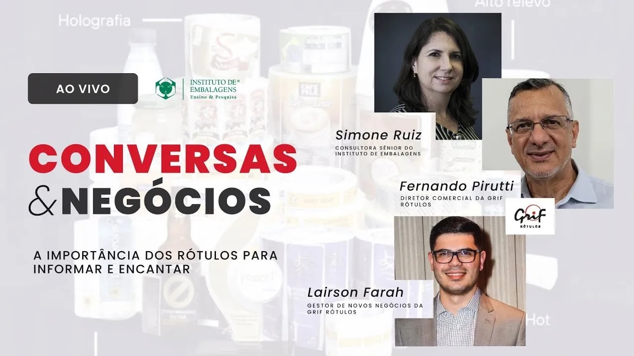 Capa do vídeo: Conversas e Negócios – A importância dos rótulos para informar e encantar.