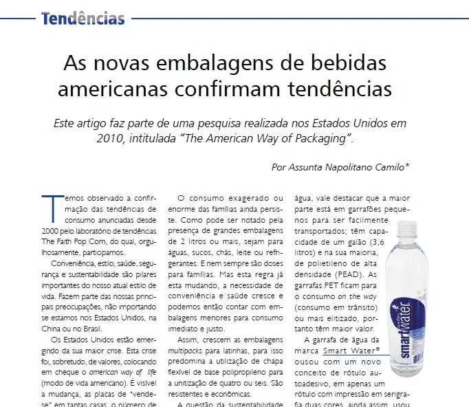 Capa: As novas embalagens de bebidas americanas confirmam tendências