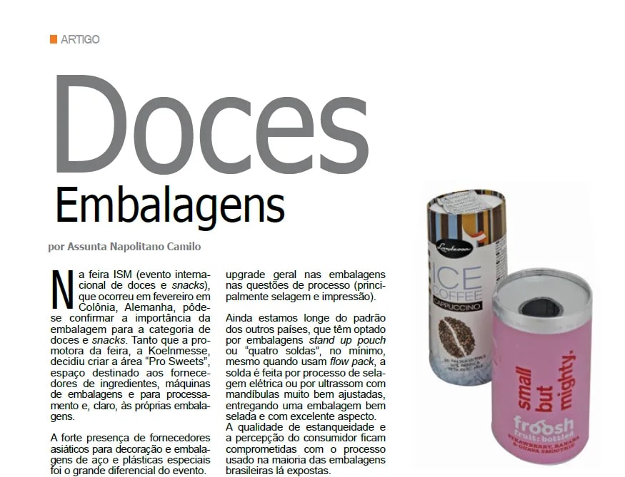 Capa: Doces Embalagens